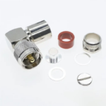 Роз'єм UHF male 9 clamp 90° - Зображення 2