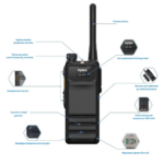 Hytera HP705 VHF — Рация портативная цифровая 136-174 МГц 5 Вт 1024 канала + AES-256 - Зображення 2