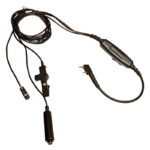 KHS-9bl 3-х провідна гарнітура прихованого носіння з прозорим звуководом Kenwood