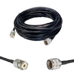 Готова кабельна збірка UHF male або UHF female, з використанням ВЧ кабеля RG-223 довжиною 15 метрів