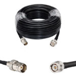 Готова кабельна збірка BNC male + BNC female, з використанням ВЧ кабеля RG-58 C/U довжиною 20 метрів