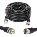 Готова кабельна збірка UHF male або UHF female, з використанням ВЧ кабеля RG-213U довжиною 15 метрів