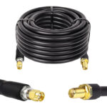 Готова кабельна збірка SMA male або SMA female, з використанням ВЧ кабеля RG-213U, довжиною 15 метрів