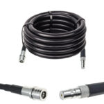 Готова кабельна збірка QMA male або QMA female, з використанням ВЧ кабеля RG8/U  довжиною 10 метрів